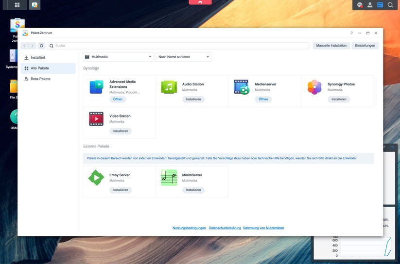 Eine NAS kann auch als Multimedia-Server dienen