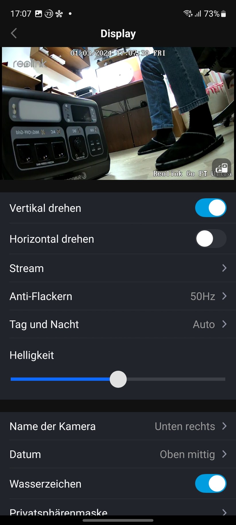 Reolink Go PT Ultra: Einrichtung und Einstellung mit mobiler App