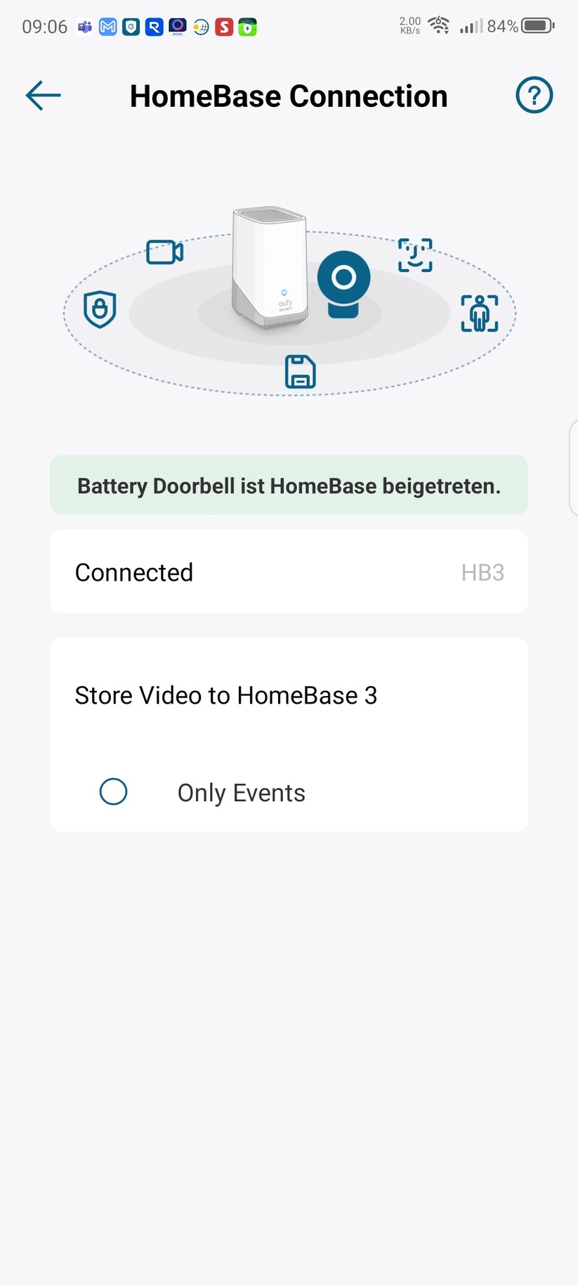 Eufy Video Doorbell E340: Konfiguration