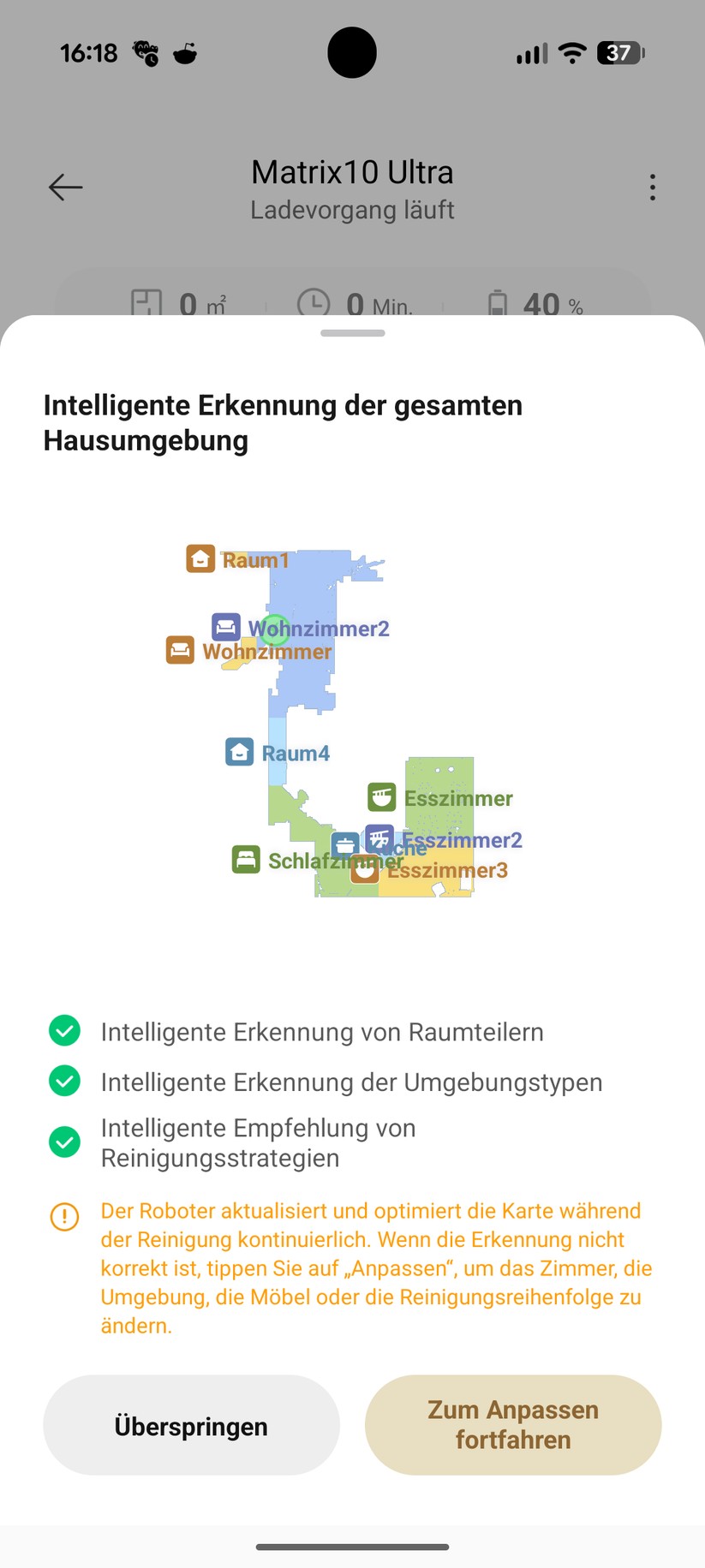 Dreame Matrix 10 Ultra – App & Einrichtung