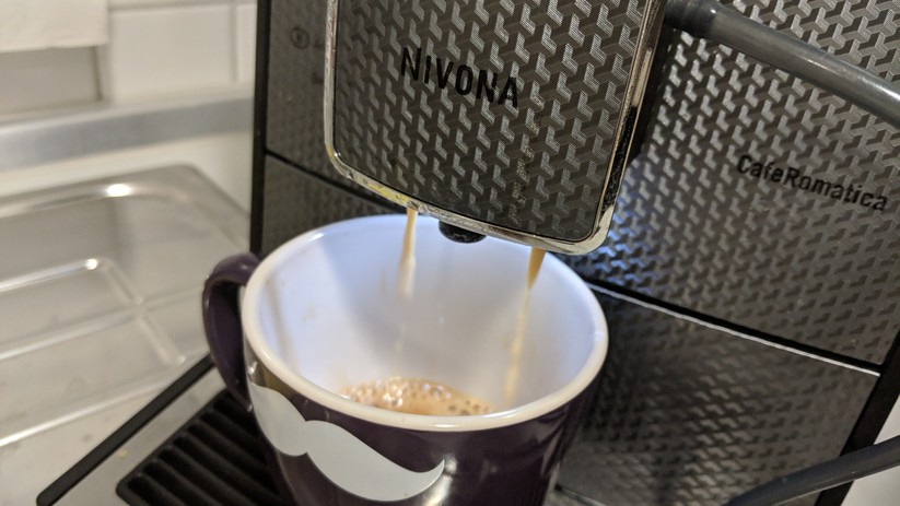 Der Kaffee war durchaus von guter Qualität, samt schöner Crema. 