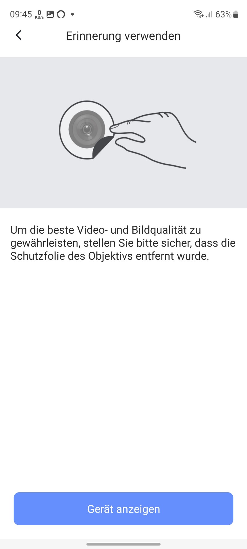 Ezviz EB3: Inbetriebnahme