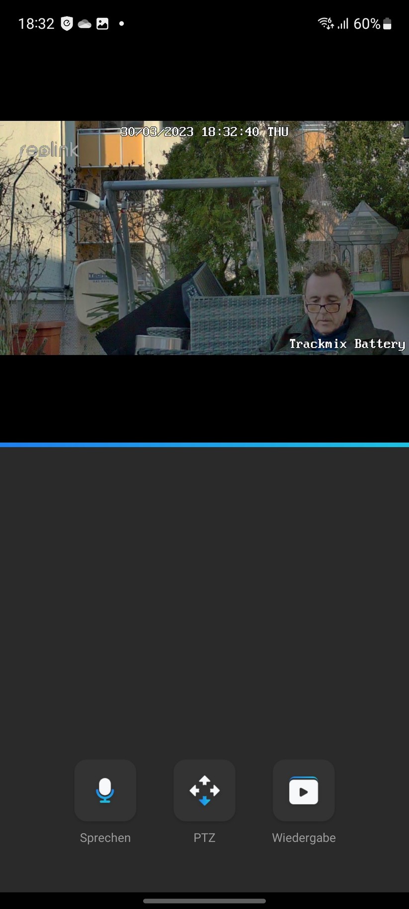 Reolink Trackmix Akku: App-Oberfläche und Beispiel-Bilder