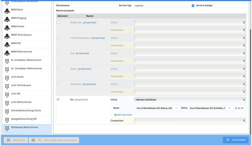 Dienst konfigurieren