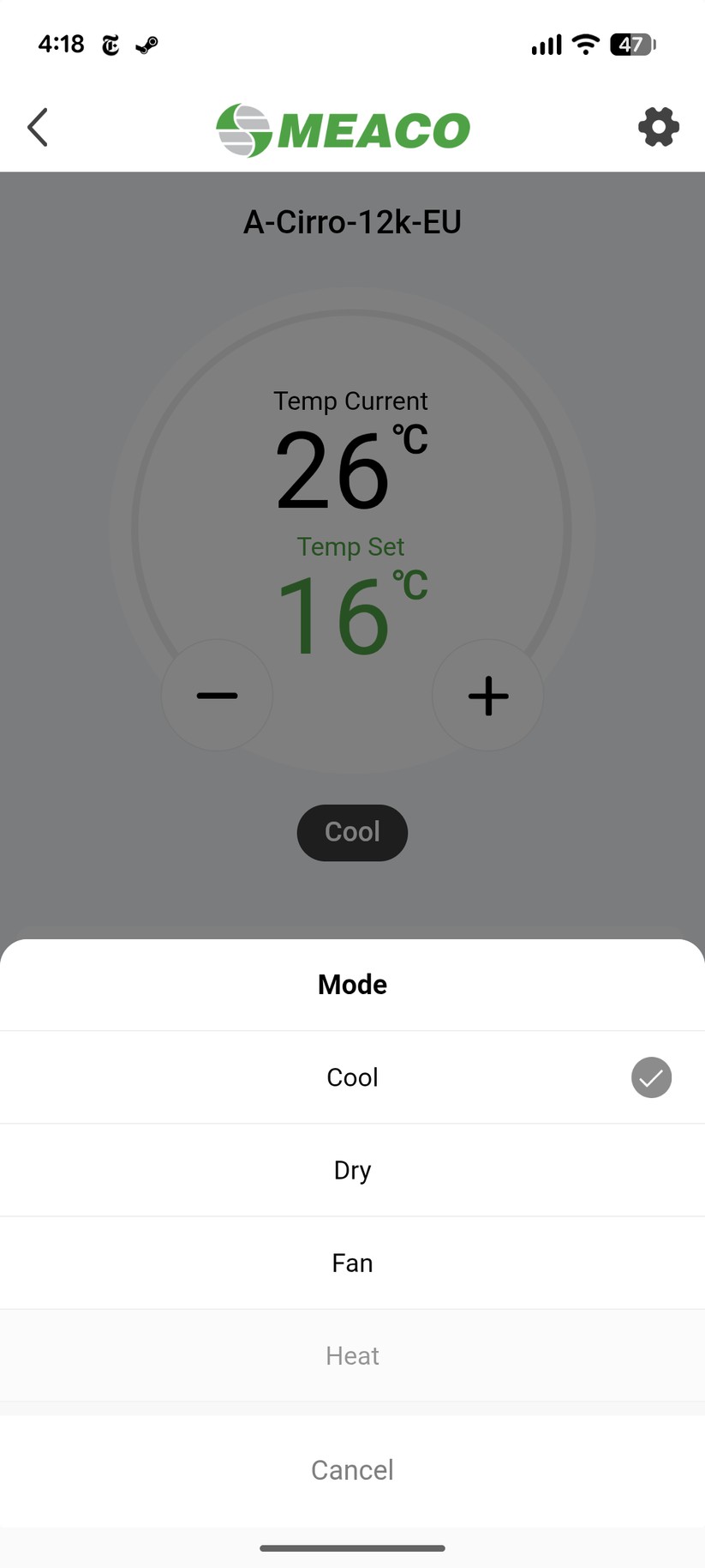 Meaco Cool Pro 12000 - Bilder App