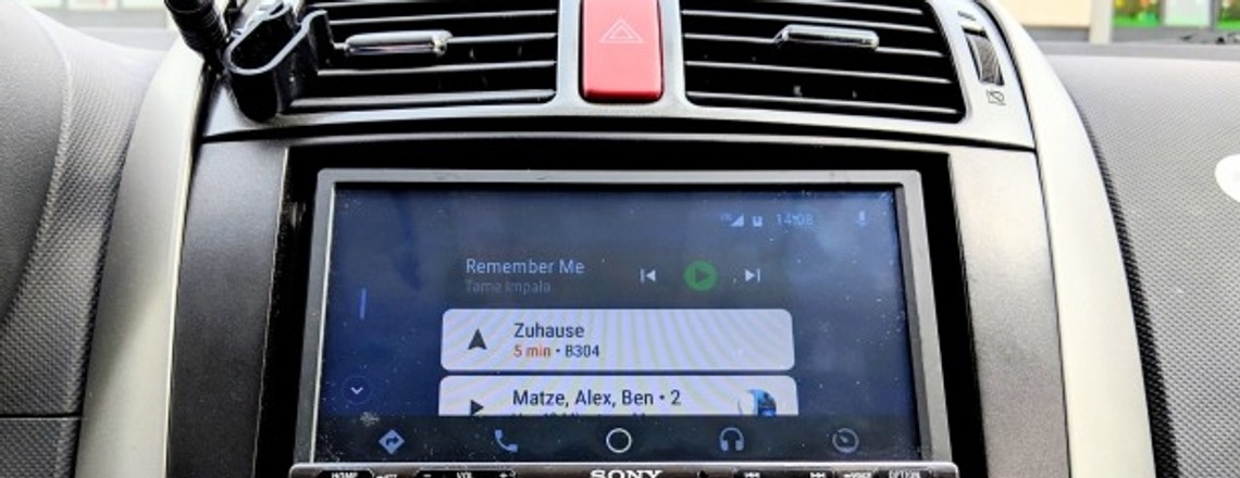 Test Sony XAV-AX3005: Autoradio mit Android Auto, Apple Carplay