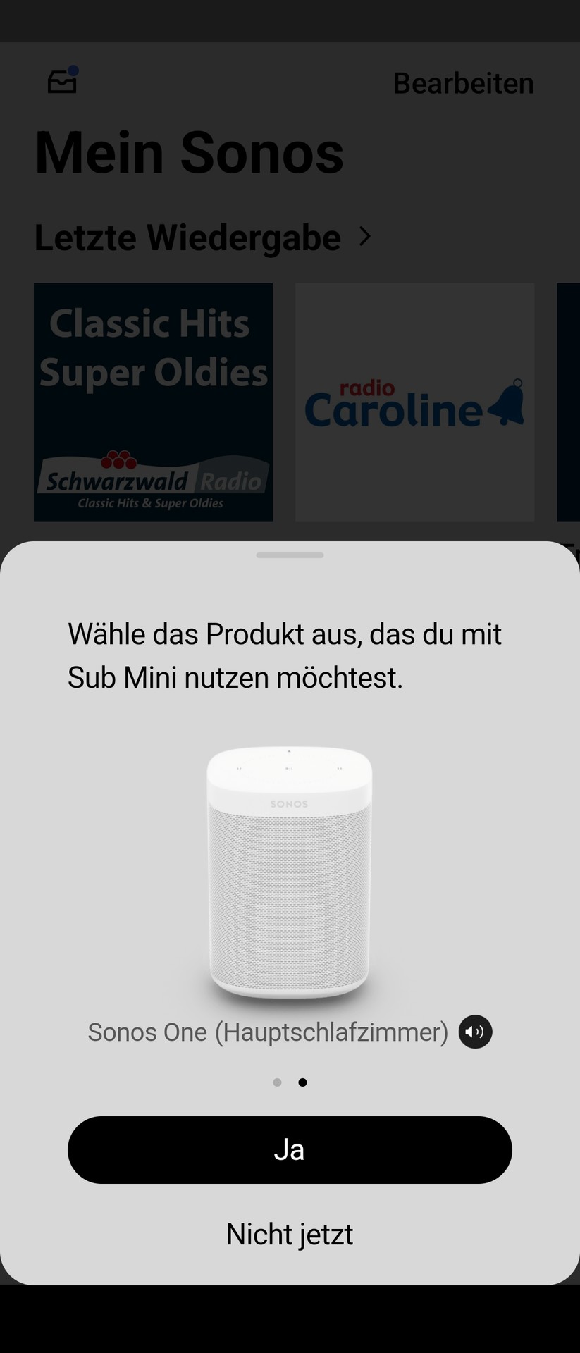 Sonos Sub Mini Screenshot