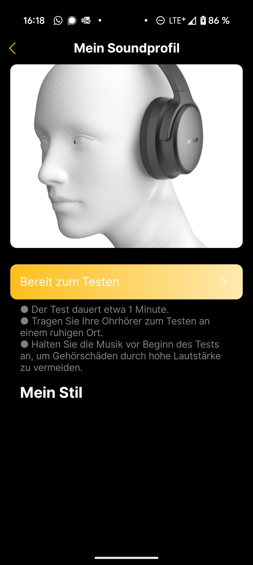 Earfun Tune Pro Screenshot
