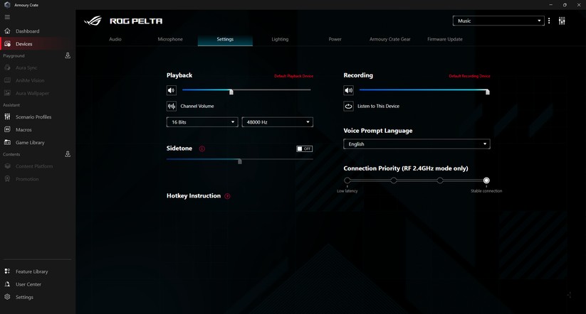 Asus ROG Pelta - Bilder App 