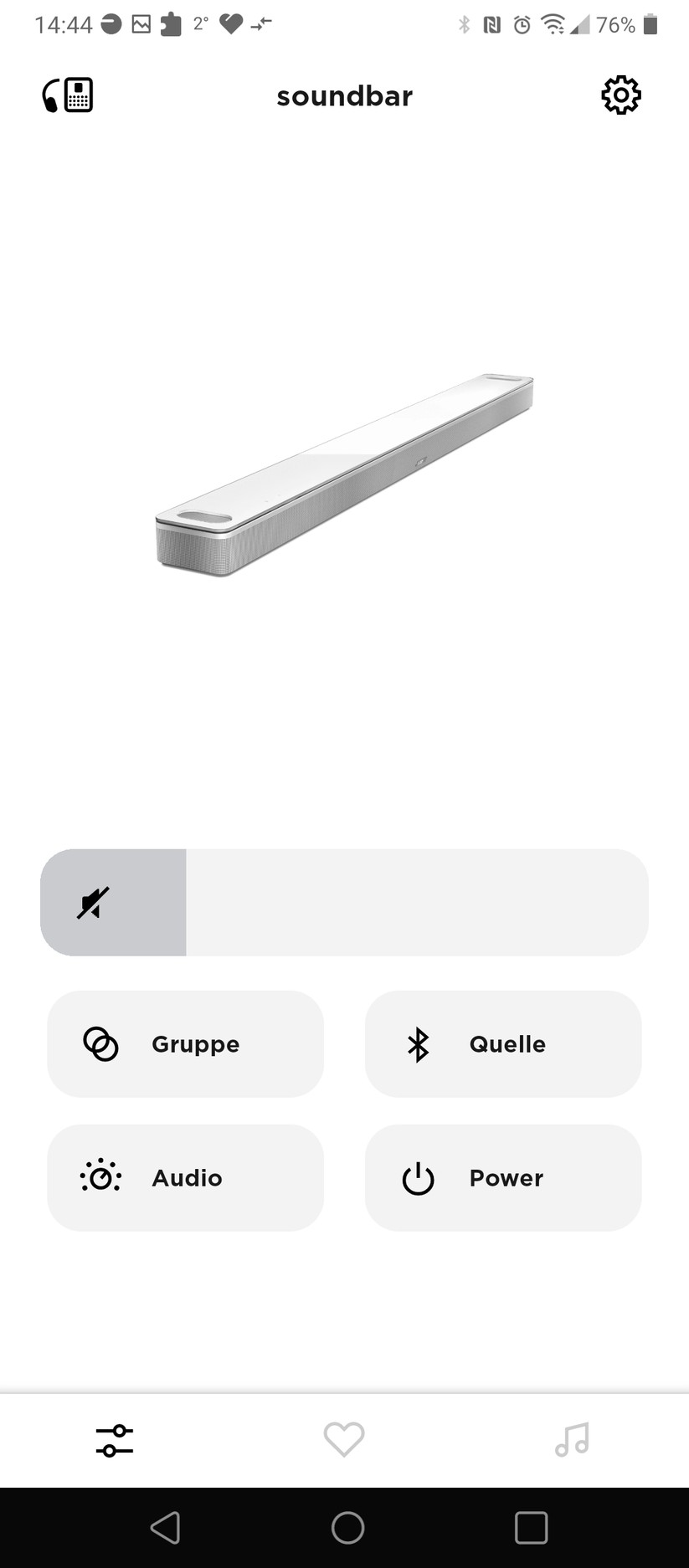 Bose Music App für die Bose Smart Soundbar 900 für Konfiguration und Streaming