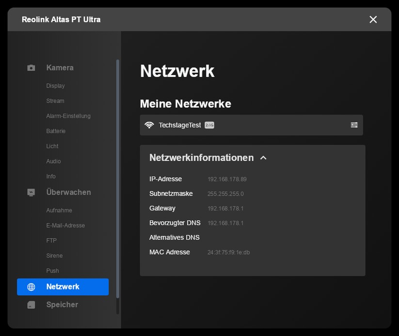 Desktop-Anwendung für Reolink Altas PT Ultra: PTZ-Überwachungskamera mit 4K, Wi-Fi 6, Akku, farbiger Nachtsicht und kontinuierlicher Aufnahme