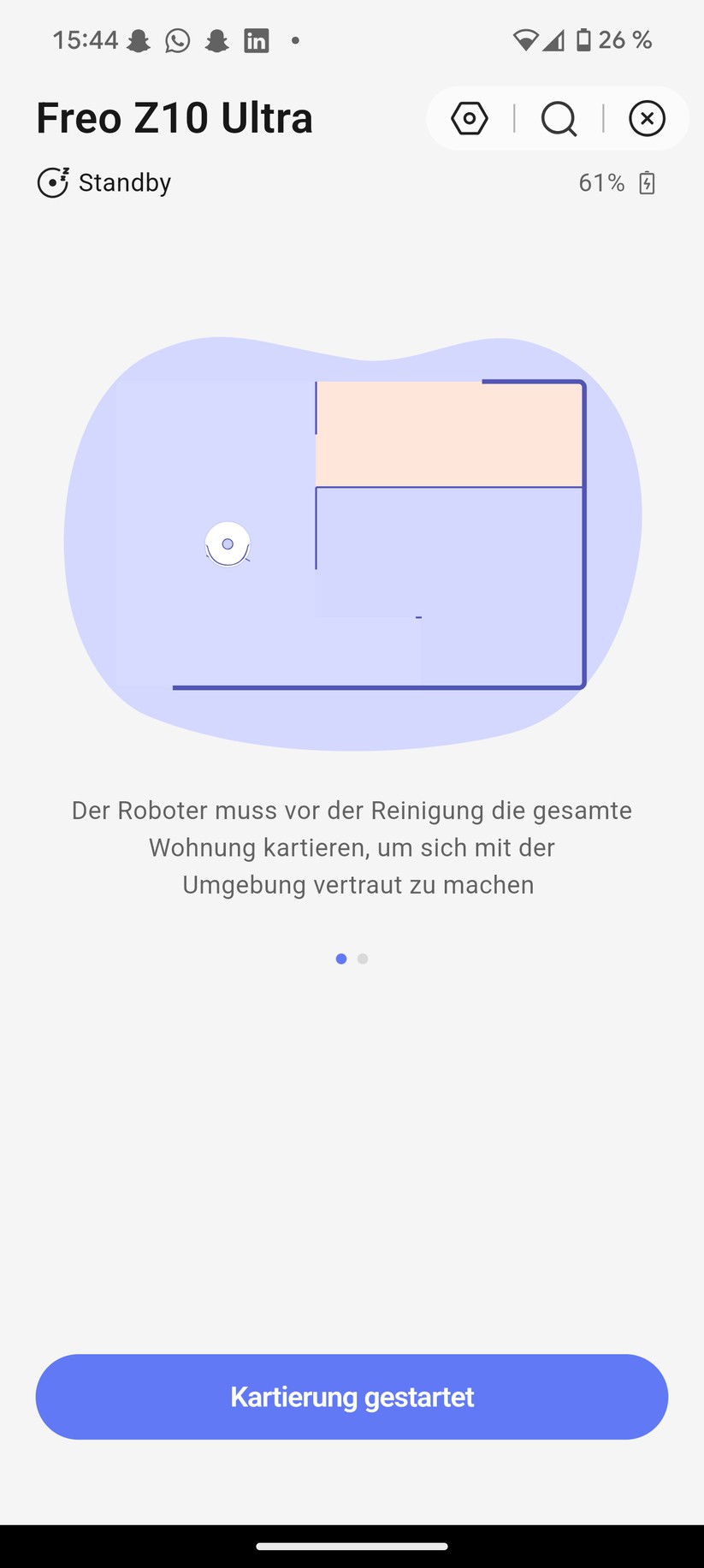 Narwal Freo Z10 Ultra – App