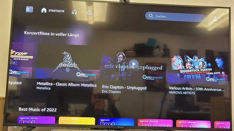 Fire TV Cube 2022: Oberfläche