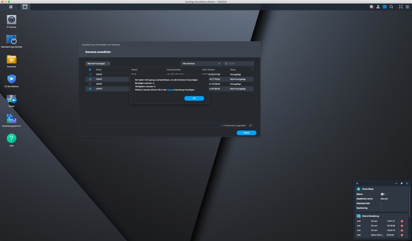 Mit aktiviertem Onvif-Support können Anwender die Reolink Video Doorbell auch unter Synology Surveillance Station nutzen. Videos werden dadurch zentral auf der NAS gespeichert. Dafür können Anwender auch ein kompatibles NVR-System von Reolink nutzen. Standardmäßig bietet Synology nur zwei kostenlose Lizenzen. 