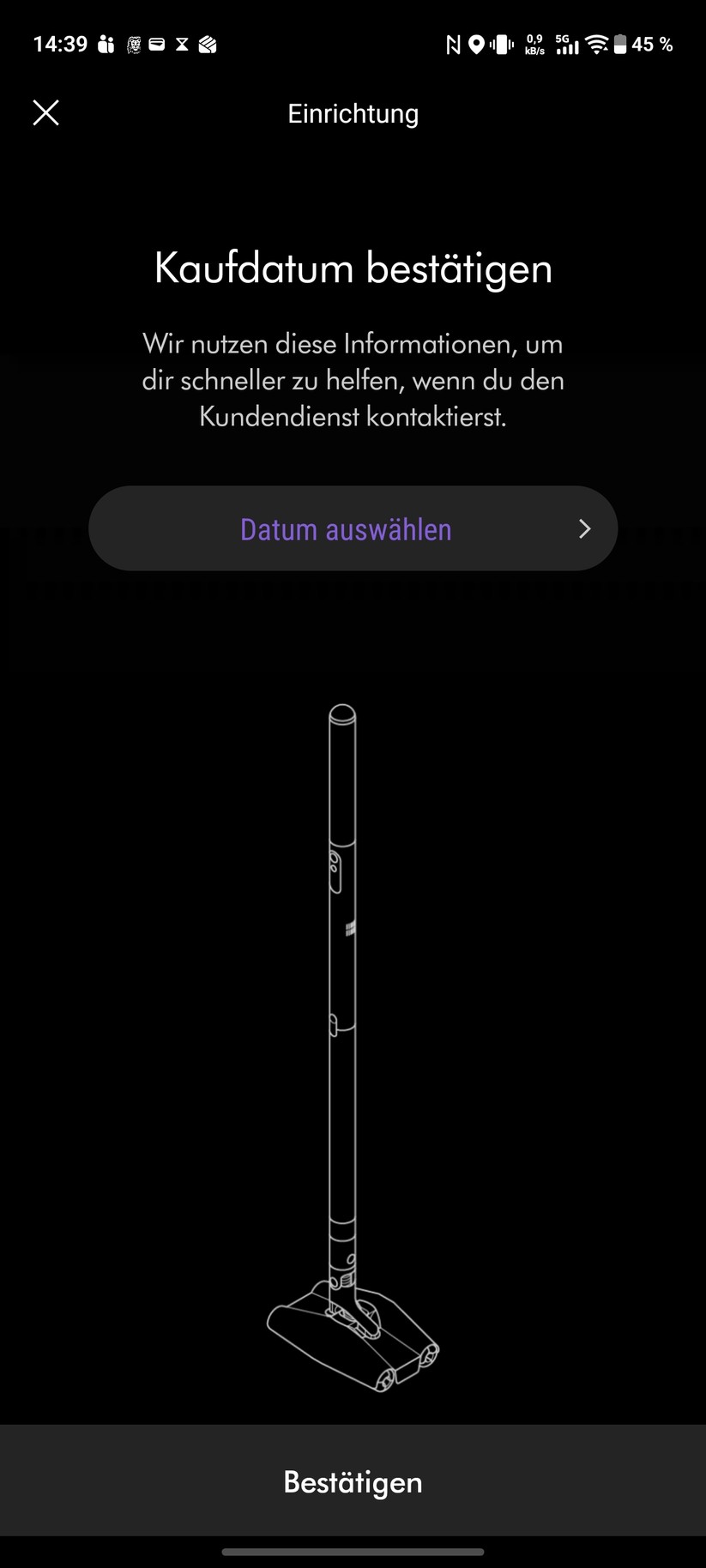 Dyson Pencilvac Screenshot