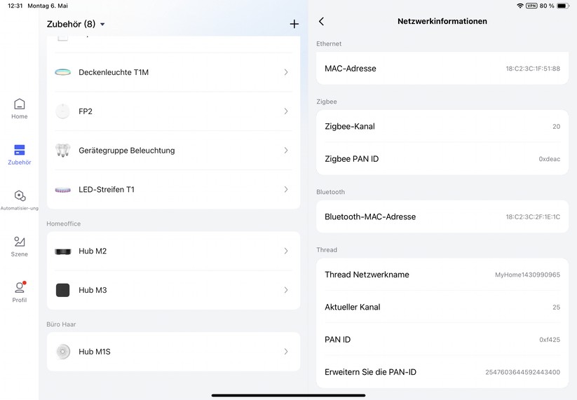 Inbetriebnahme des Aqara M3 mit der Aqara-App