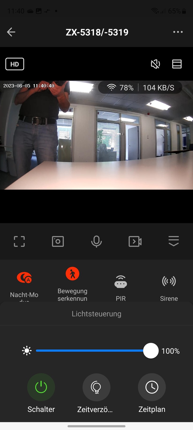 Visortech LED-Außenwandleuchte mit 2K-Überwachungskamera (ZX-5319-919): Tuya-App, Einrichtung, Konfiguration