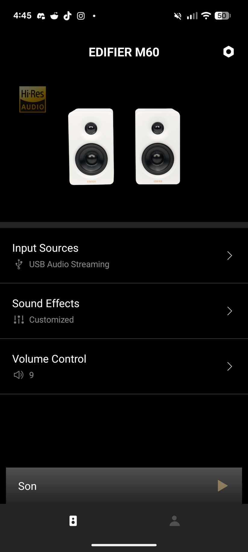 Edifier M60 - Bilder App 