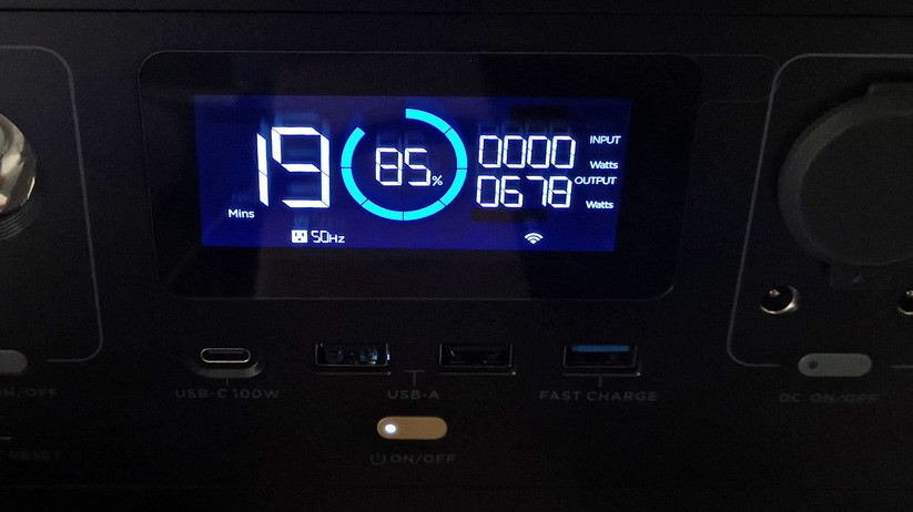 Display der Ecoflow River