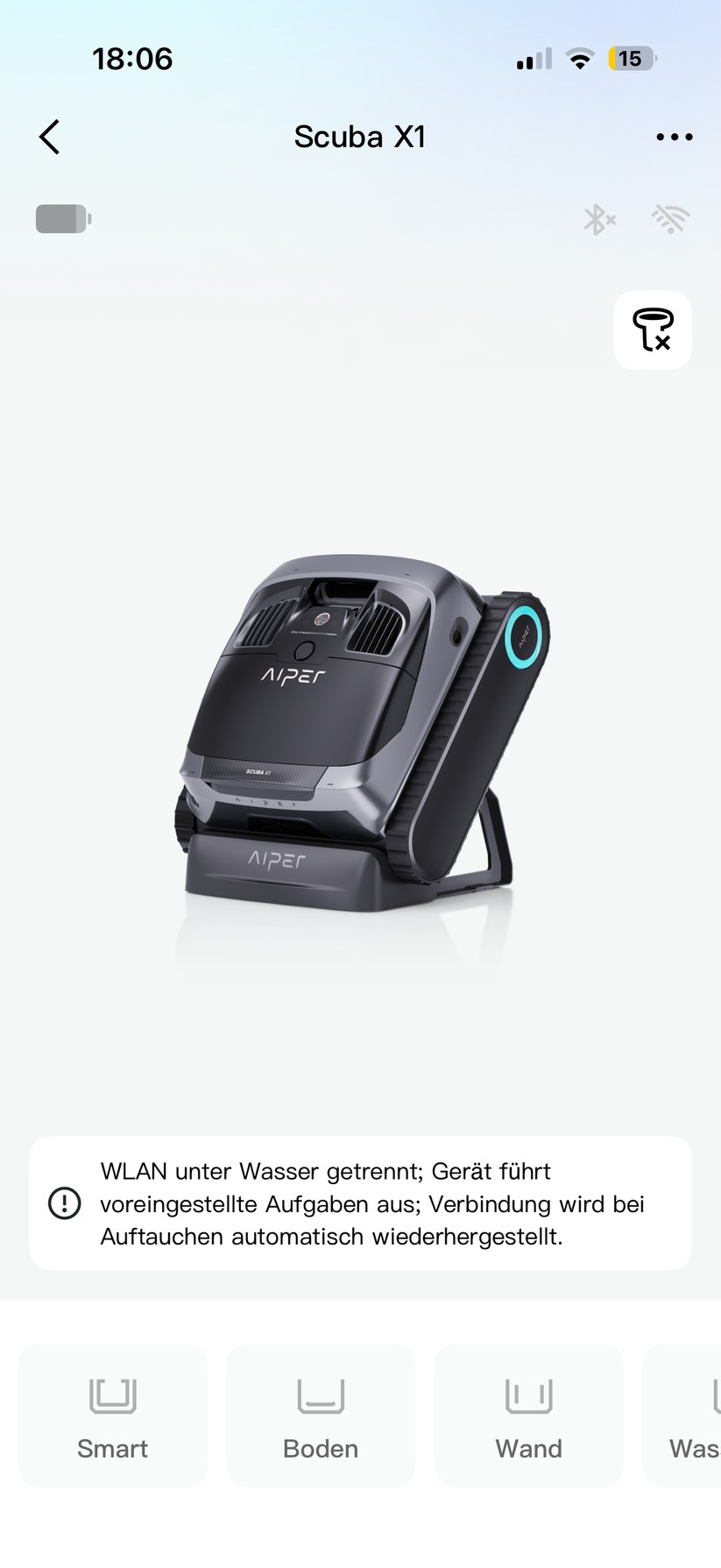Aiper Scuba X1 - Bilder App 