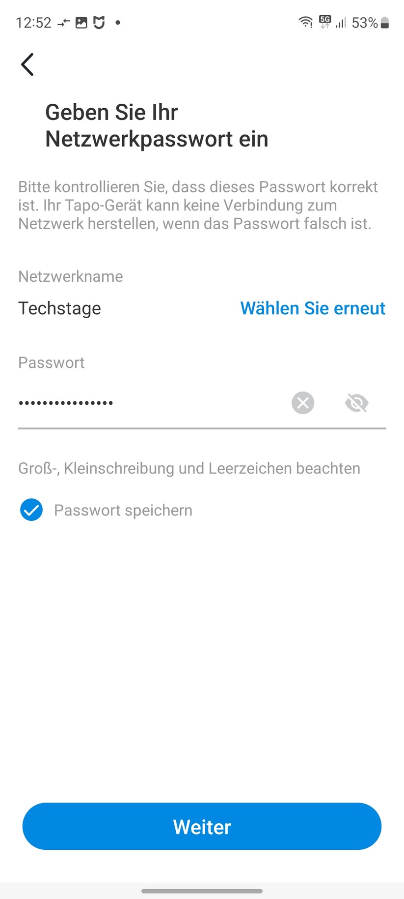 TP-Link C425: Das Set-up der Überwachungskamera erfolgt mit der Tapo-App, für die allerdings ein Konto erforderlich ist. Die App informiert dabei nicht nur die Funktionen der C425, sondern gibt auch Tipps zum Aufstellort.