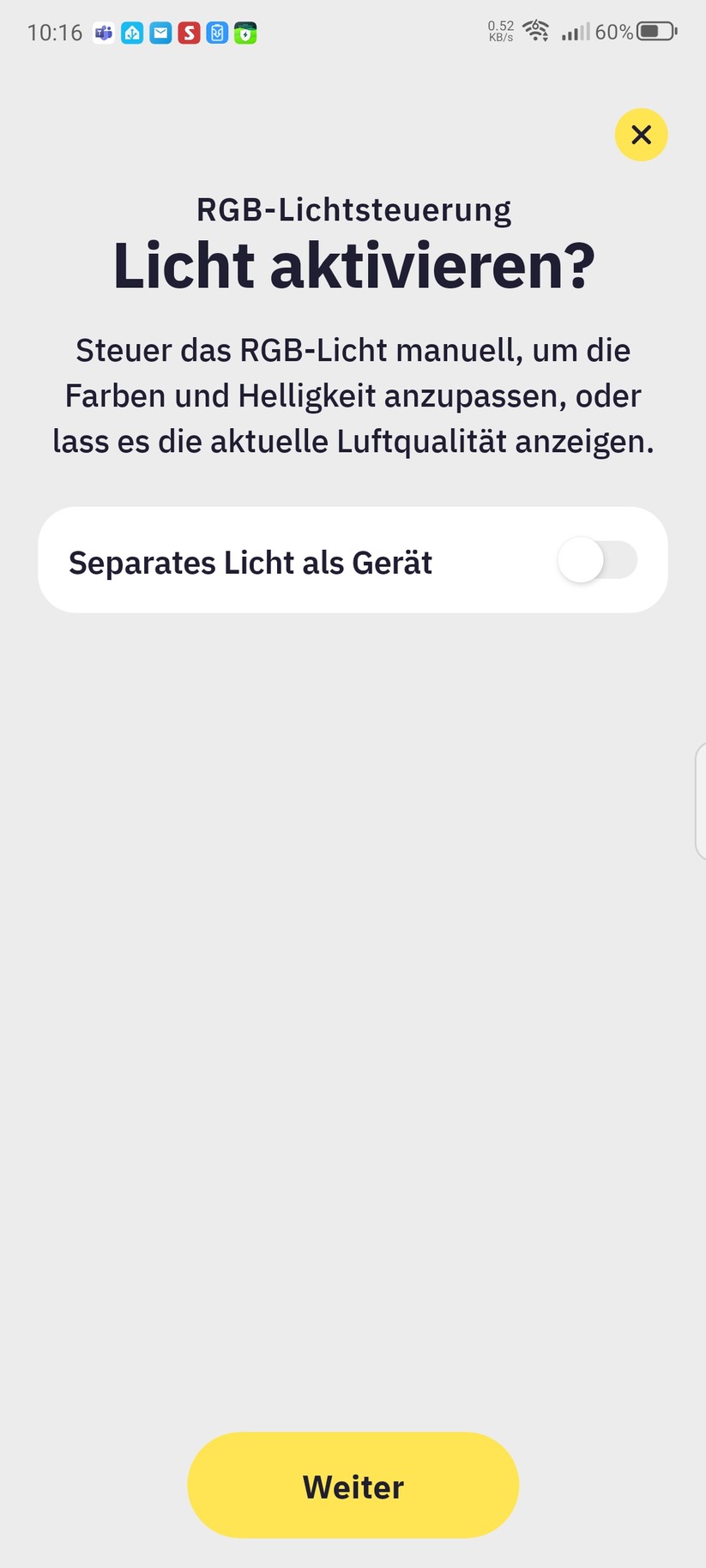 Klyqa Air Klyna S: App
