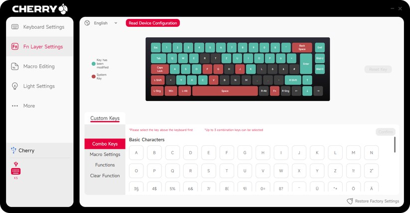 Cherry Xtrfy K5 Pro TMR Compact - Bilder App 