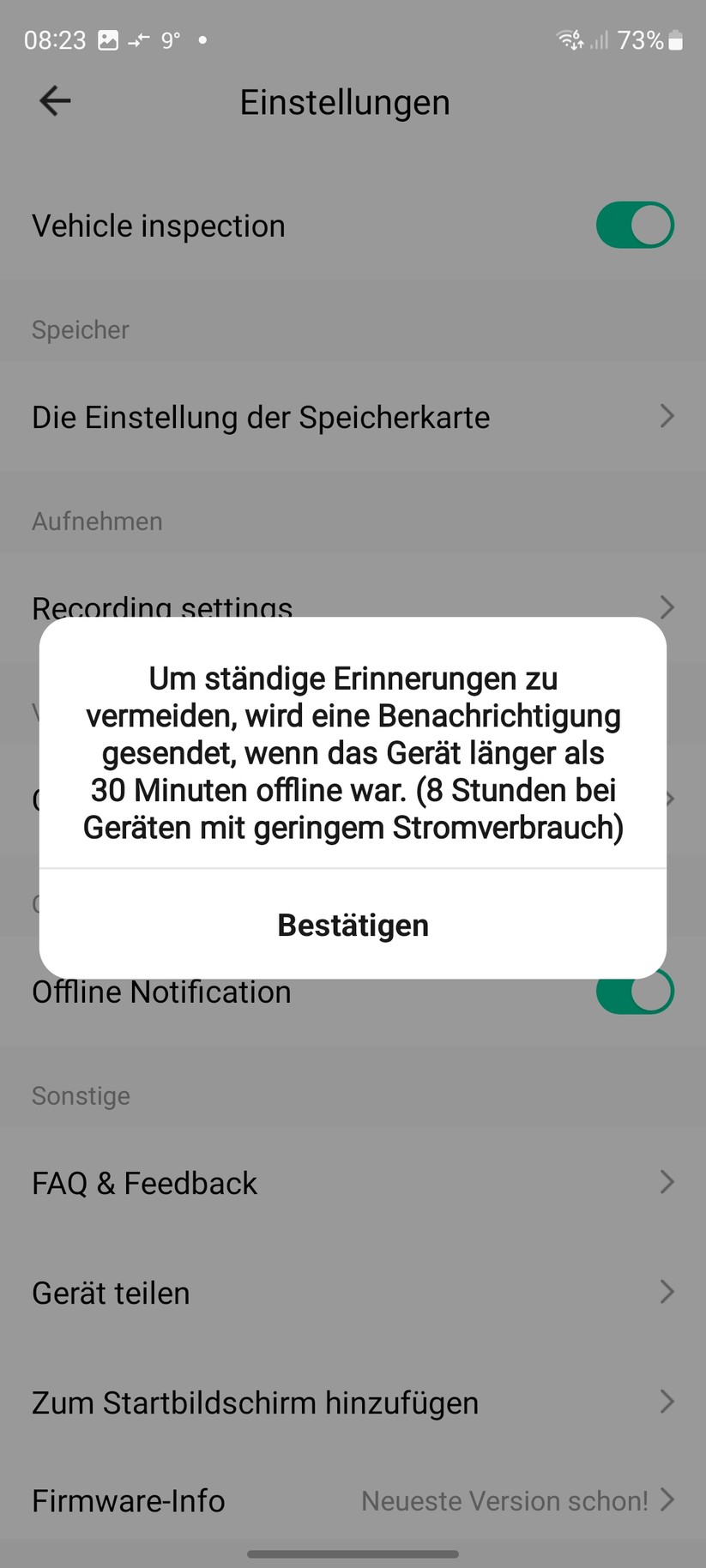 Owltron Cam O1: Konfiguration und Testaufnahmen