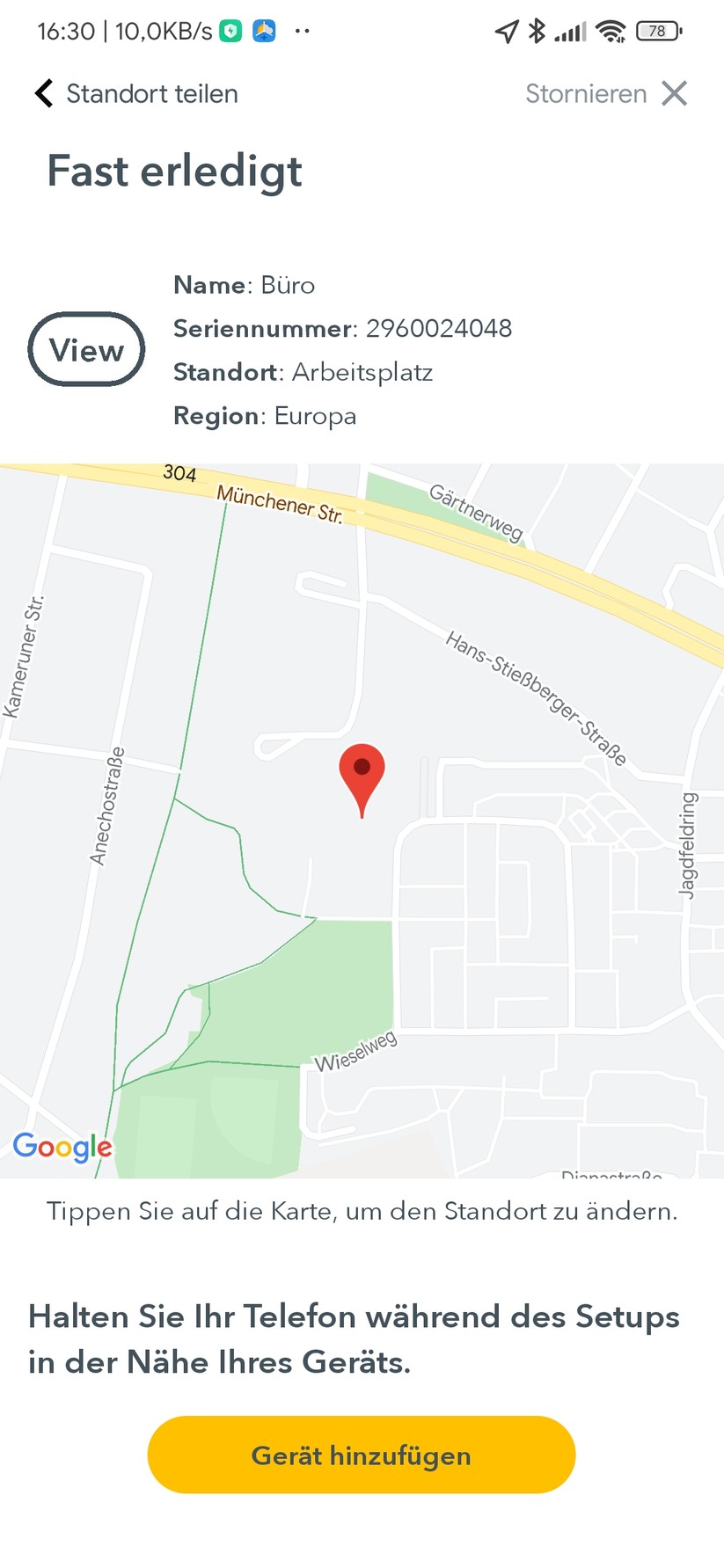 Airthings View Plus: App