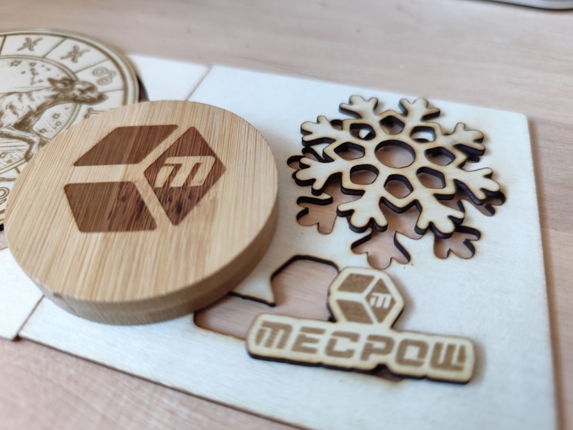 Für Arbeiten mit Sperrholz ist der Laser gut geeignet.