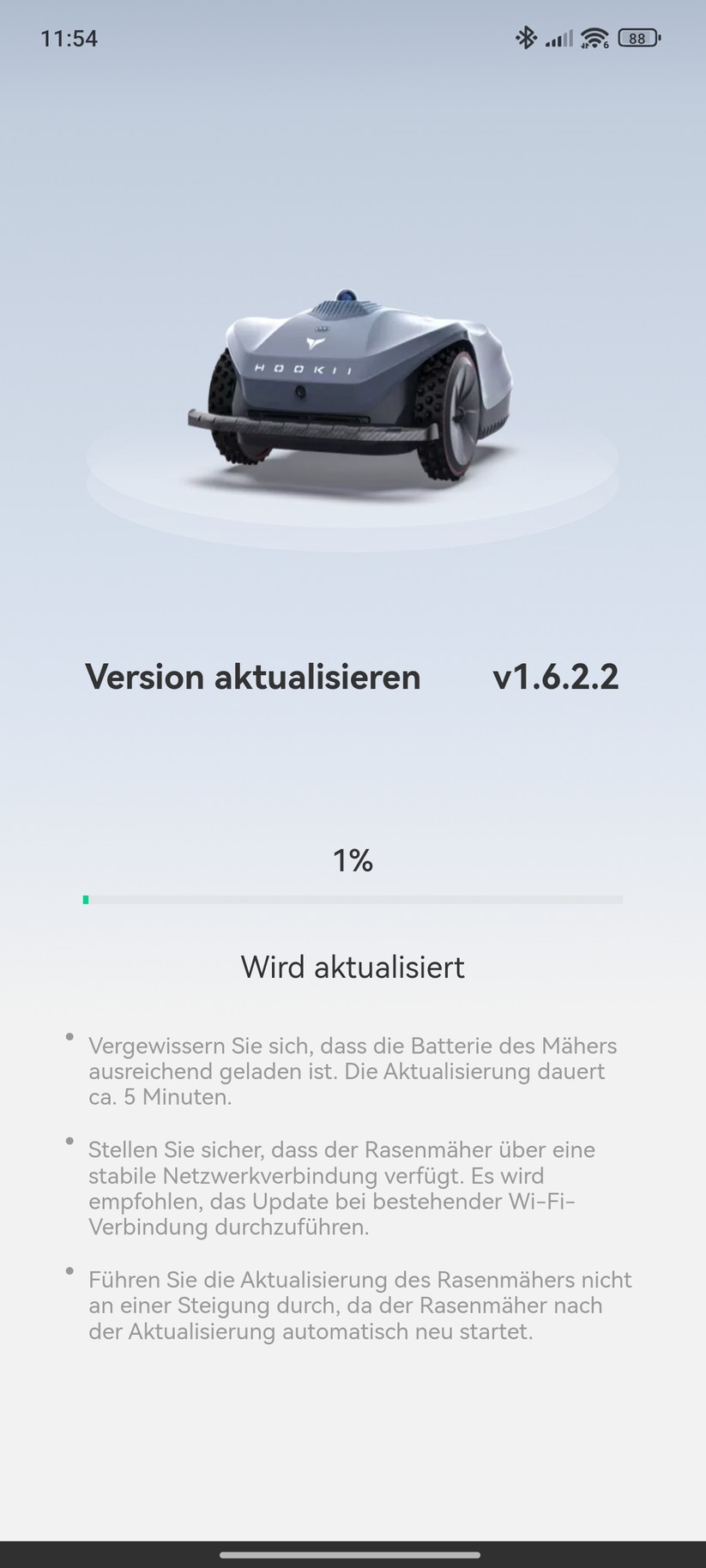 Hookii Neomow X: Mit der App lässt sich der Mähroboter in allen wesentlichen Punkten konfigurieren. Sie erlaubt außerdem die Korrektur einer Karte, was nicht jeder Mähroboter zu bieten hat.