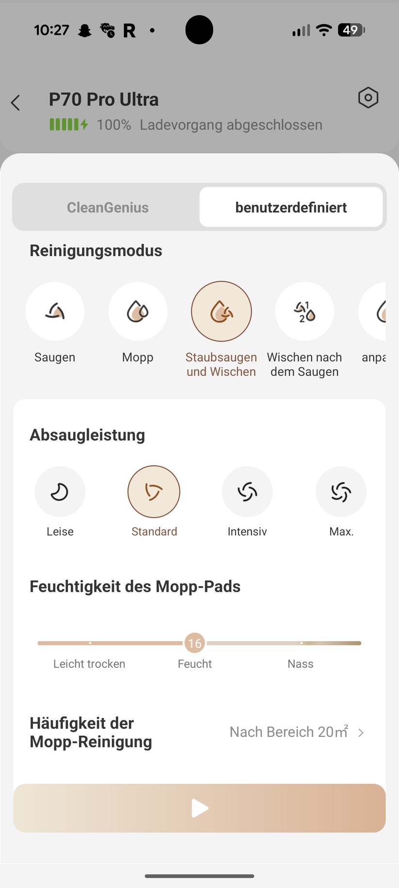 Mova P70 Pro Ultra – App & Einrichtung
