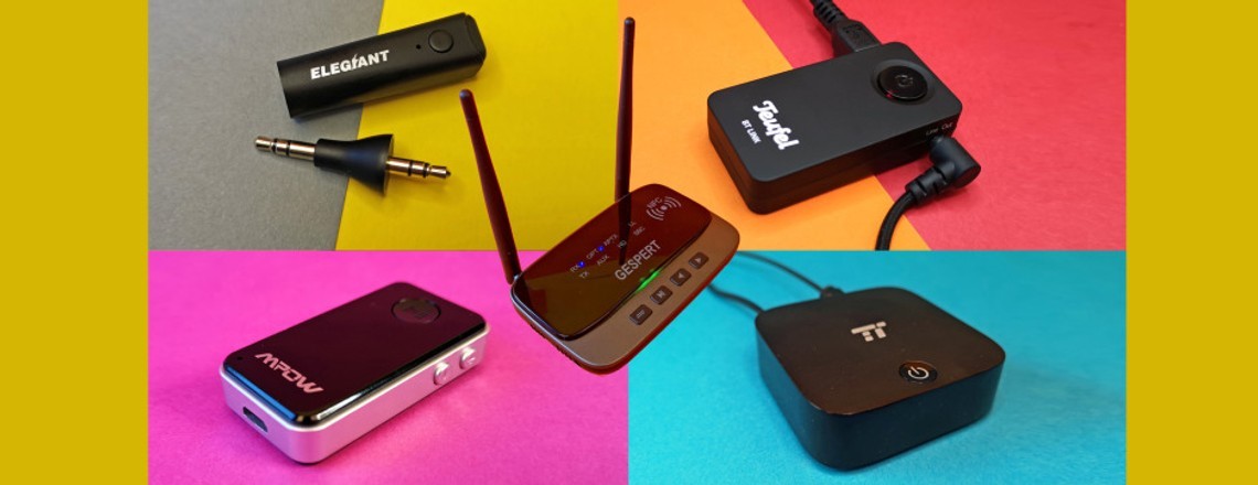 Fünf Audio-Bluetooth-Sender und -Empfänger im Vergleich