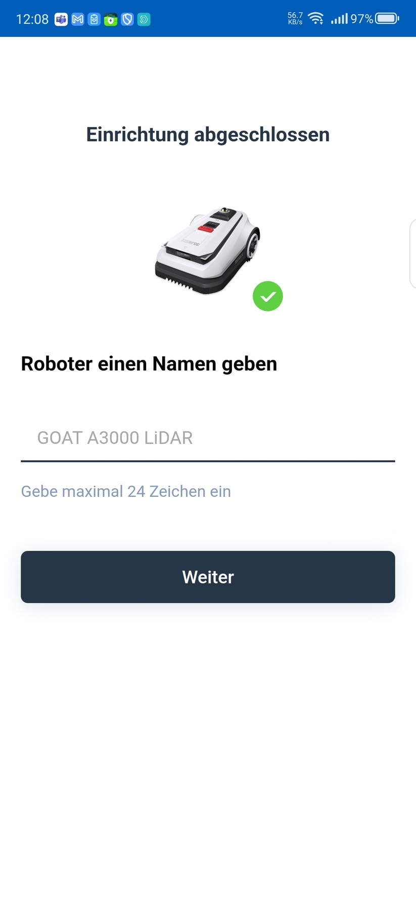  Inbetriebnahme und Kartierung