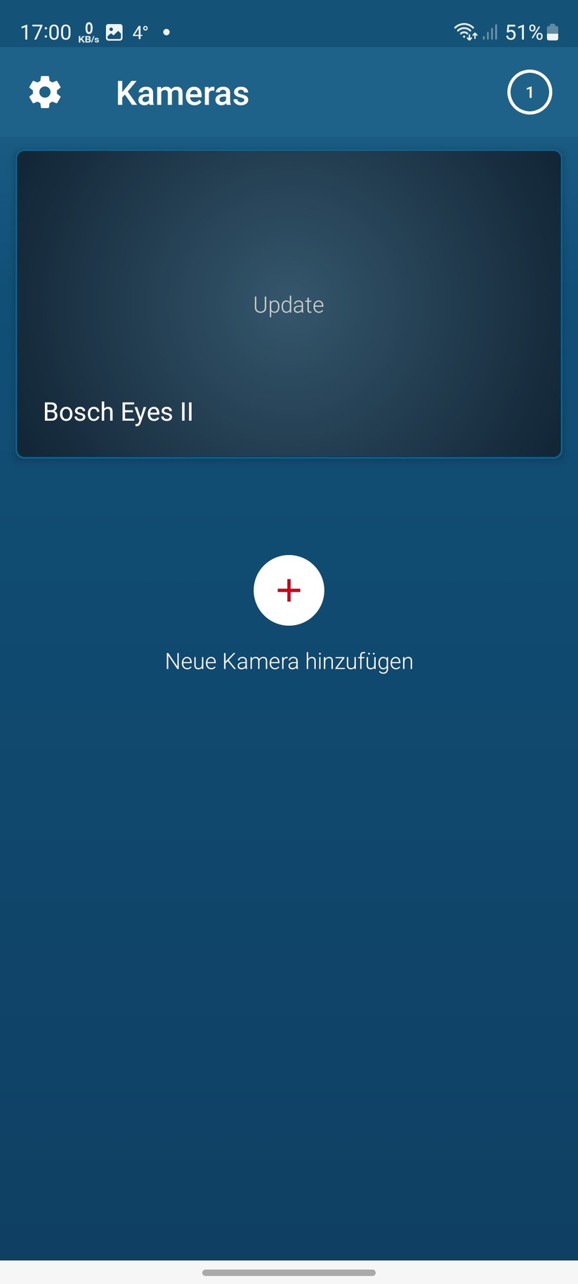 Bosch Eyes Innenkamera II: Einrichtung