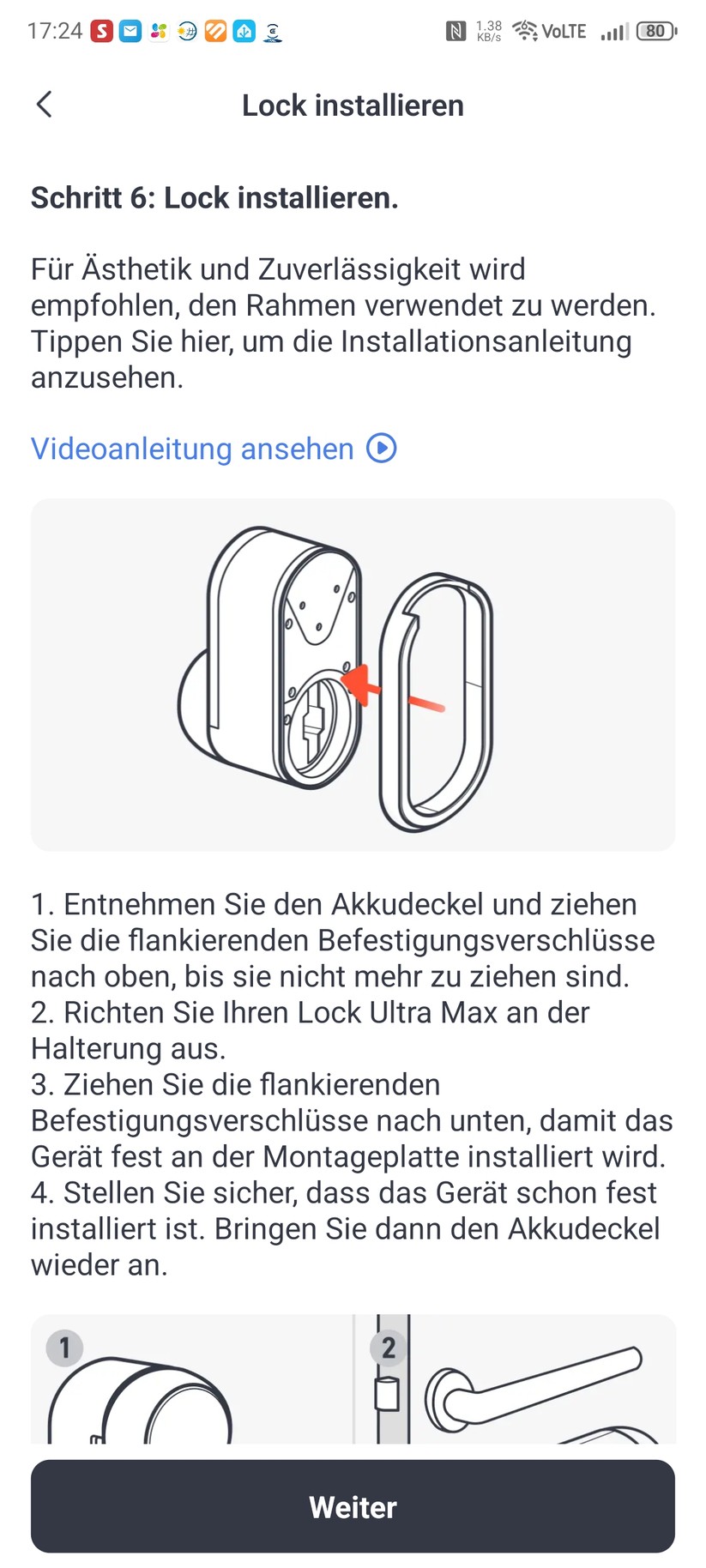 Die Switchbot-App ist auch für die Montage hilfreich.