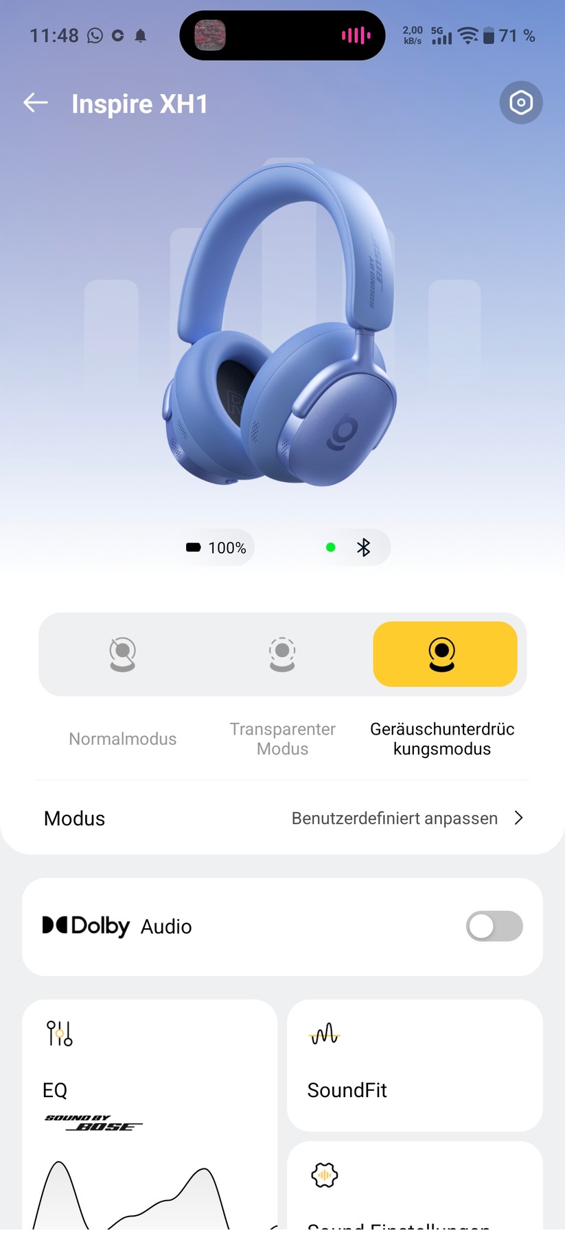 Baseus Inspire XH1 Screenshot