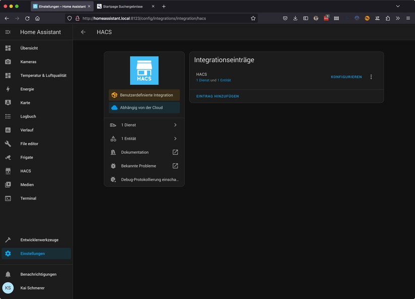 Home Assistant: Dashboard und andere Ansichten