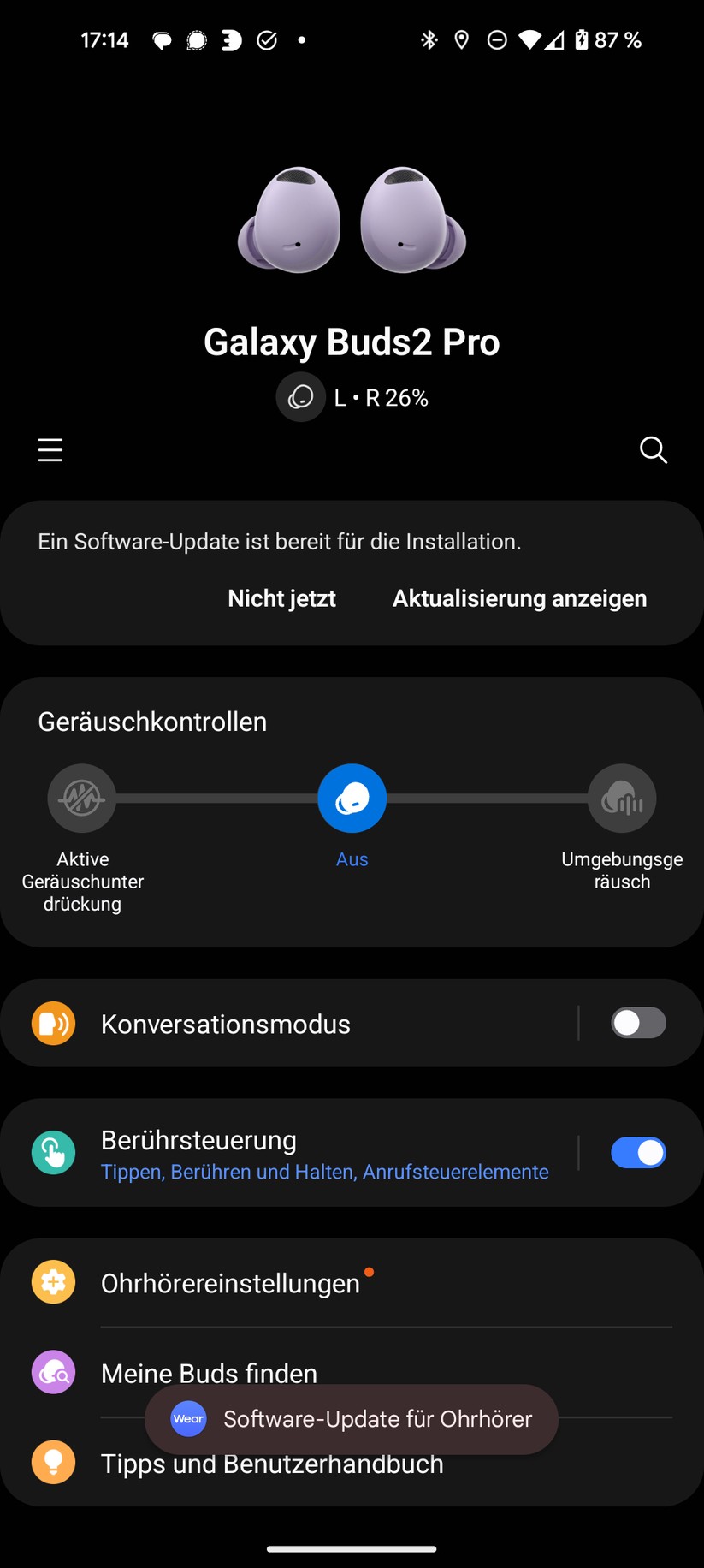 Samsung Galaxy Buds 2 Pro Screenshots