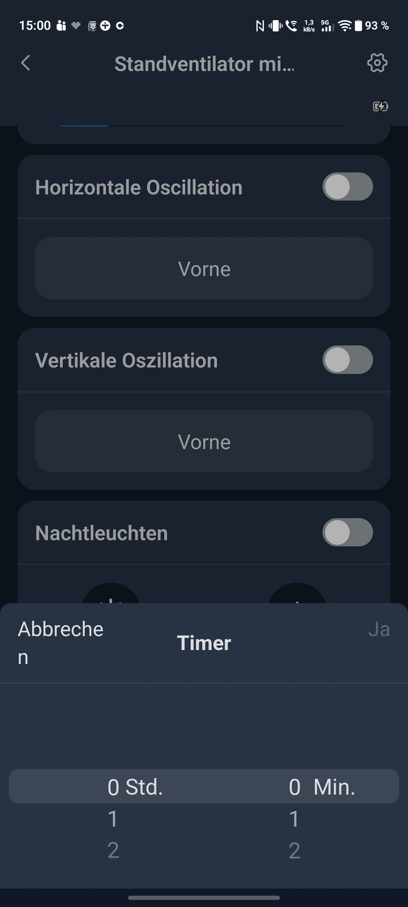 SwitchBot Standventilator mit Akku Screenshot