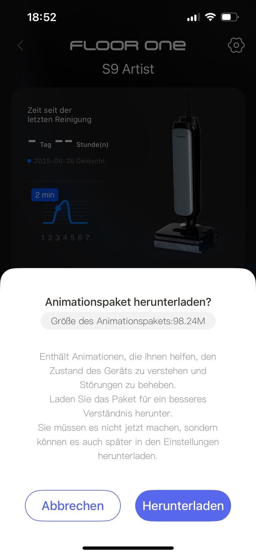 Tineco Floor One S9 Artist – App