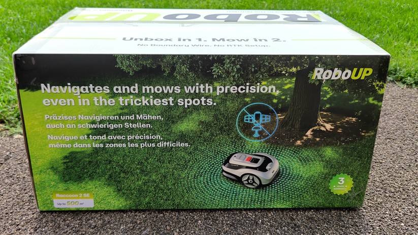 Roboup Raccoon 2 SE: Günstiger Mähroboter ohne Begrenzungskabel für Gärten mit festen Grenzen