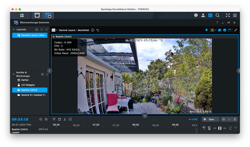 Die Reolink CX410 kann man auch mit Synology Surveillance Station betreiben. Allerdings steht ein passendes Profil noch nicht zur Auswahl. Die Integration gelingt aber auch mit einem anderen Profil. Dabei sollte man darauf achten, dass dieses in puncto Auflösung mit der CX410 übereinstimmt.