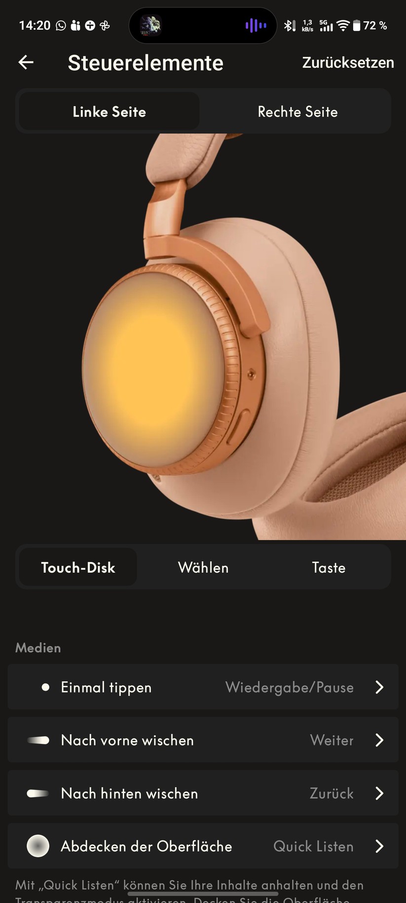 Bang & Olufsen Beoplay H100 Screenshot