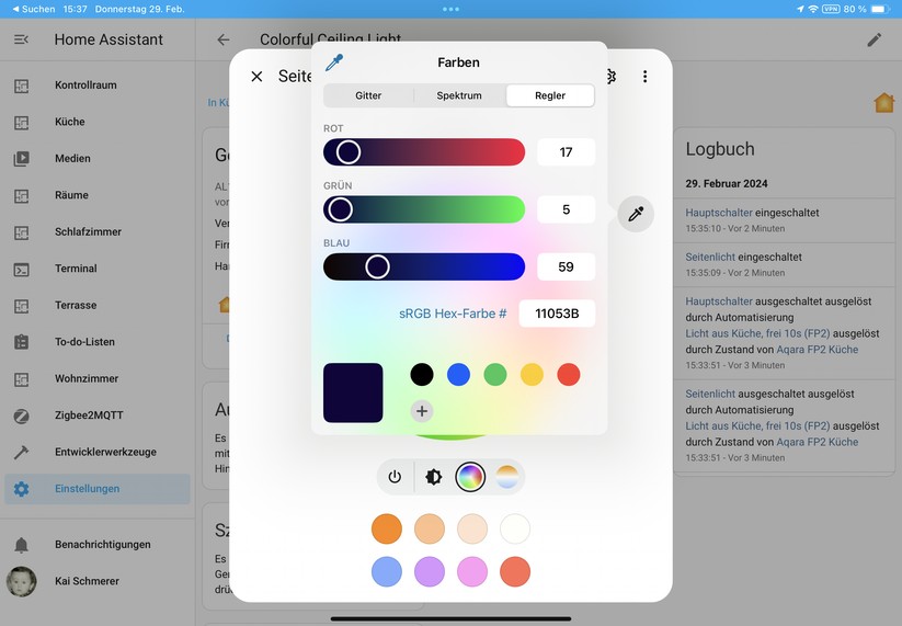 Dank Matter-Kompatibilität lässt sich die Aqara-Deckenleuchte unter anderem auch über Apple Home, Homey Pro und Home Assistant steuern. 