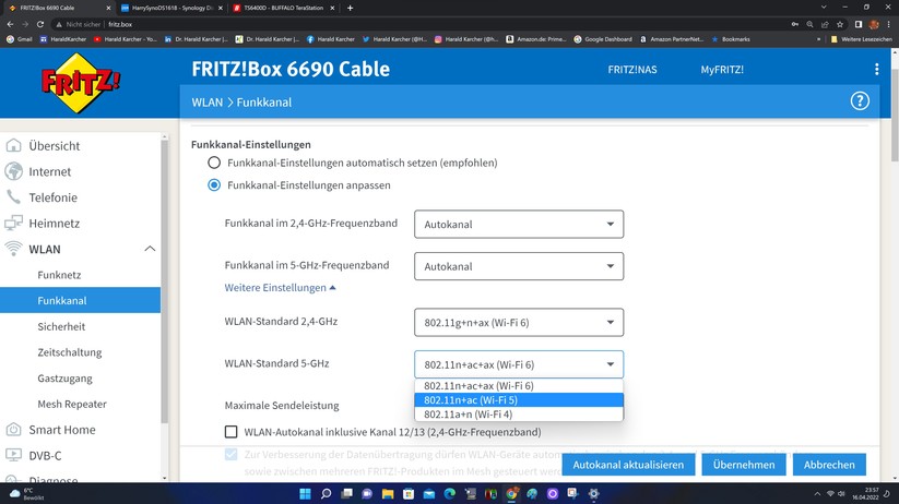 Fritzbox 6690 Cable - Konfiguration 