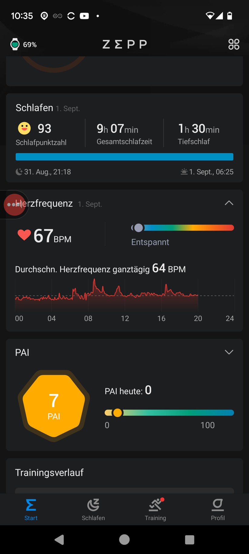 Zapp-App von Amazfit