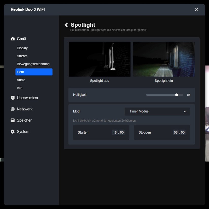 Reolink Duo 3 WiFi: Konfiguration mit Desktop-App