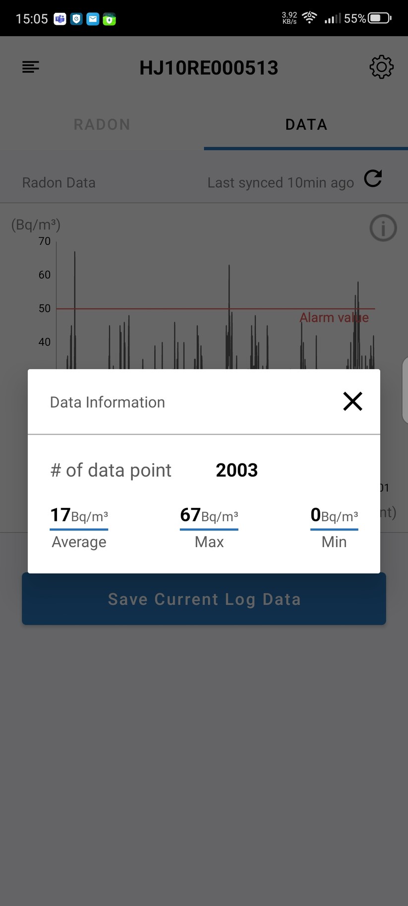 Radon Eye RD200: App