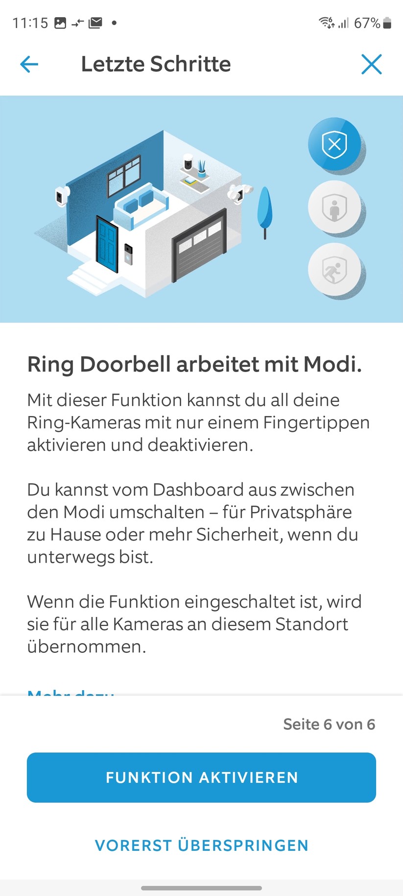 Die Ring-App erläutert nicht nur die Montage und Inbetriebnahme, sondern erklärt auch fast jede Funktion der Video-Türklingel – ideal für Anfänger.